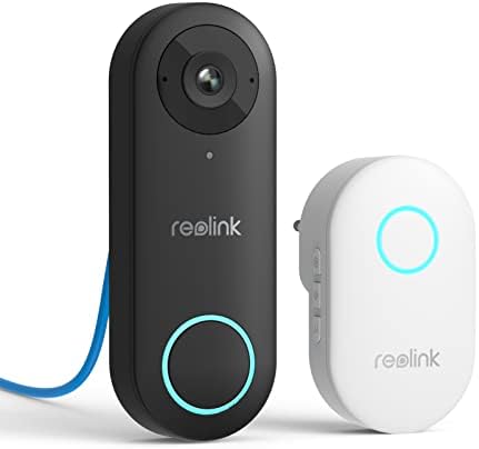31MCsEpknJL. AC REOLINK Video Doorbell PoE Camera – 180 Degree Diagonal, 5MP