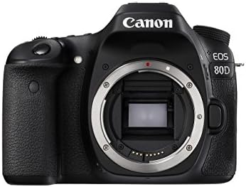 41hladUDo1L. AC Canon EOS 80D Digital SLR Camera Body (Black) (Renewed)
