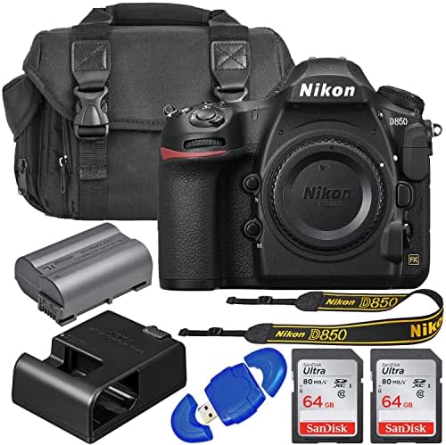 51KgF0DG5L. AC Nikon D850 FX-Format Digital SLR Camera Body with 2X SanDisk