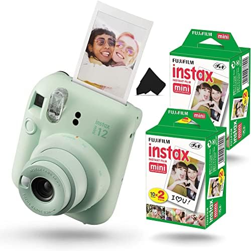 51n091QC8jL. AC Fujifilm Instax Mini 12 Instant Camera, Mint Green Camera