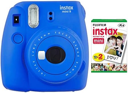 41DzwQjfseL. AC Fujifilm Instax Mini 9 Instant Camera (Cobalt Blue) with