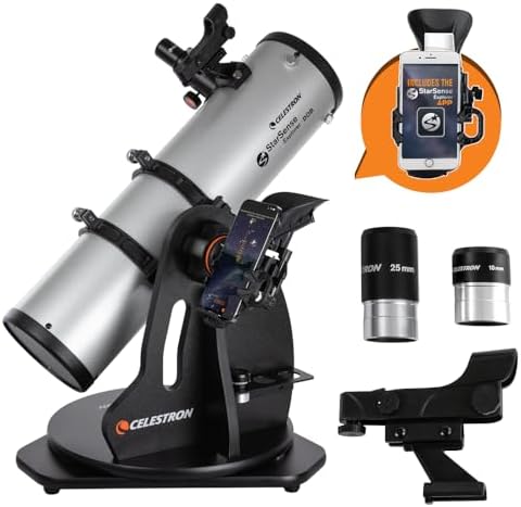 41YVBKI pzL. AC Celestron – StarSense Explorer 130mm Tabletop Dobsonian