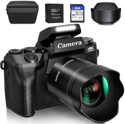 Saneen Digital Camera, 4k Cameras for Photography & Video,