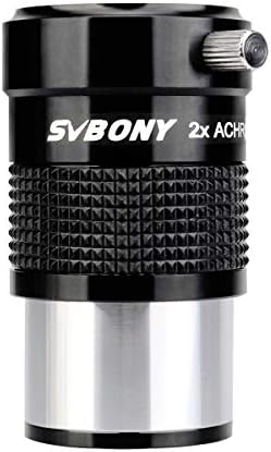 41ydpJMp1nL. AC SVBONY SV118 Barlow Lens 1.25 inches 2X Achromatic Metal