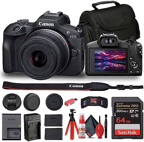 515RtgtDDVL. AC Canon EOS R100 Mirrorless Camera with 18-45mm Lens