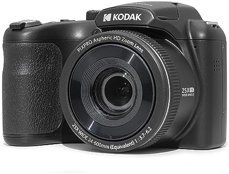 517OgcGiR7L. AC KODAK PIXPRO AZ255-BK 16MP Digital Camera 25X Optical Zoom