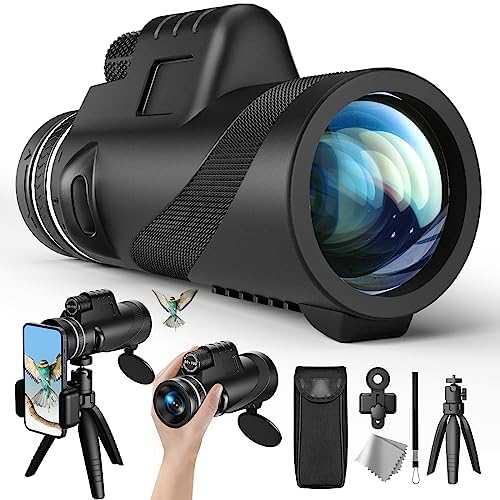 51WCb9M93hL. AC 80x100 Monocular Telescope, Eullsi HD Monocular for Adults