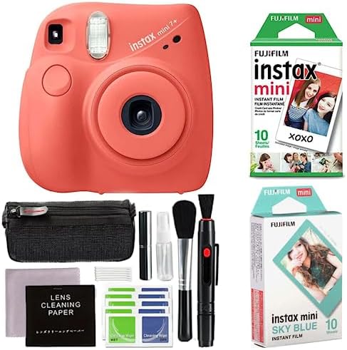51bsmWeg1FL. AC Fujifilm Instax Mini 7+ Instant Camera (Coral) Accessory Kit