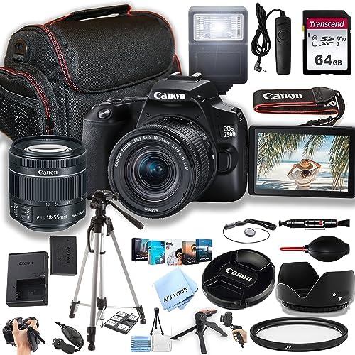 6101yGIjEpL. AC Canon EOS 250D / Rebel SL3 DSLR Camera w/EF-S 18-55mm