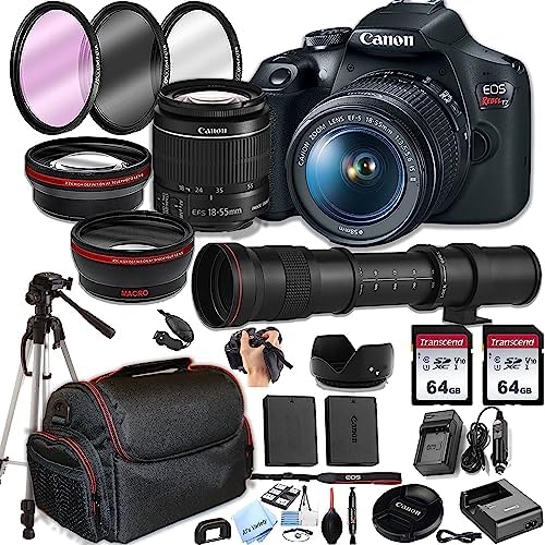 61UKX15SMLL. AC Canon EOS Rebel T7 DSLR Camera w/EF-S 18-55mm F/3.5-5.6 Zoom