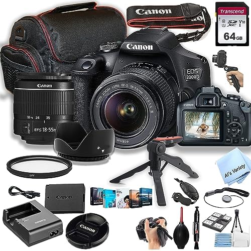 Canon EOS 2000D / Rebel T7 DSLR Camera w/EF-S 18-55mm