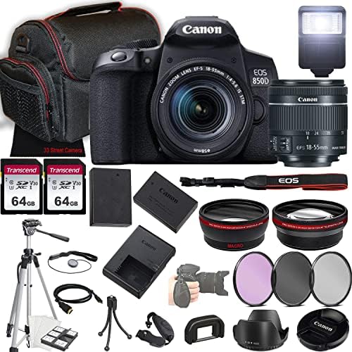 Canon EOS 850D (Rebel T8i) DSLR Camera w/EF-S 18-55mm
