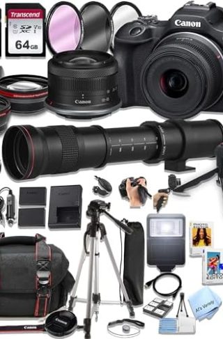 Canon EOS R100 Mirrorless Camera with 18-45mm Lens +