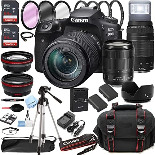 51SVF8nwLWL. AC Canon EOS 90D DSLR Camera w/EF-S 18-135mm USM Zoom Lens