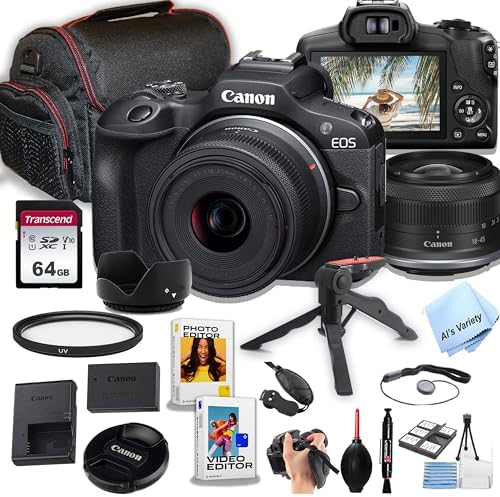 51wmFvZEjGL. AC Canon EOS R100 Mirrorless Camera with 18-45mm Lens+ 64GB